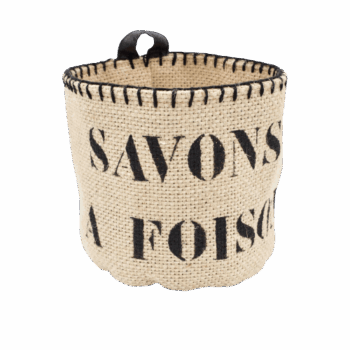 Panier en toile de jute - Petit format