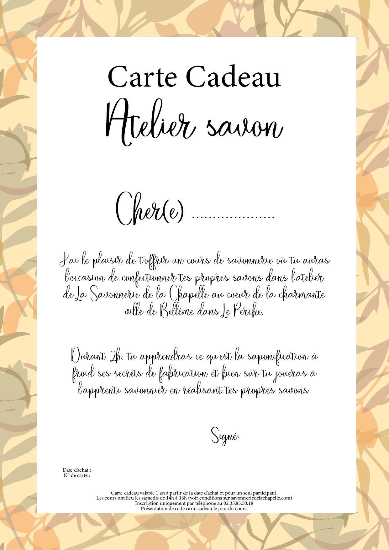 Carte cadeau - Atelier Savon – Image 2